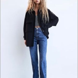 ZARA BLACK OVERSHIRT